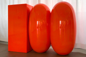 Logoskulptur für das Jubiläum 100 jahre bauhaus der Bauhaus Kooperation Berlin Dessau Weimar