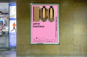 Dachmarkenkampagne für das Jubiläum 100 jahre bauhaus der Bauhaus Kooperation Berlin Dessau Weimar