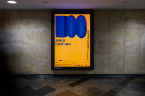 Dachmarkenkampagne für das Jubiläum 100 jahre bauhaus der Bauhaus Kooperation Berlin Dessau Weimar