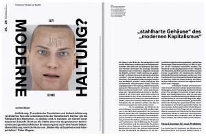 Doppelseite für das Magazin bauhaus now für das Jubiläum 100 jahre bauhaus