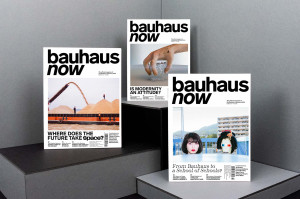 Cover des Magazins bauhaus now für das Jubiläum 100 jahre bauhaus