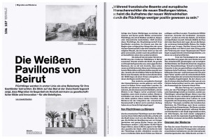 Doppelseite für das Magazin bauhaus now für das Jubiläum 100 jahre bauhaus