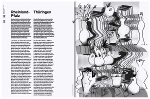 Doppelseite für das Magazin bauhaus now für das Jubiläum 100 jahre bauhaus